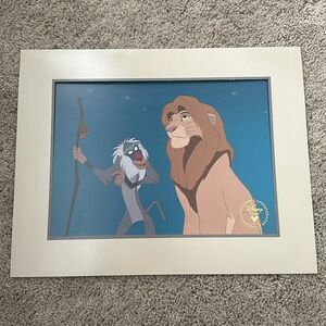 Lion King Print Vintage 1995 Disney Store Exclusive Commemorative Lithograph